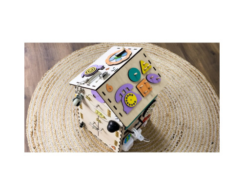 Розвиваюча іграшка Бізікуб "Будинок" TG200333 натуральний, 55х30 см