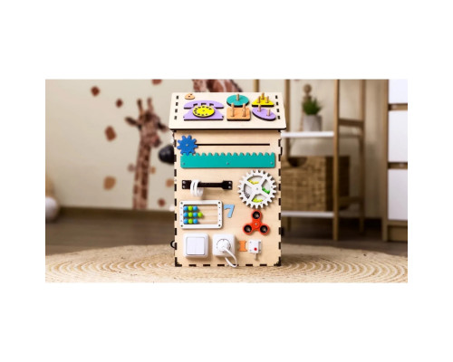 Розвиваюча іграшка Бізікуб "Будинок" TG200333 натуральний, 55х30 см