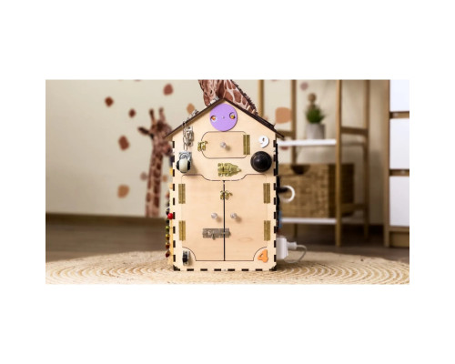 Розвиваюча іграшка Бізікуб "Будинок" TG200333 натуральний, 55х30 см