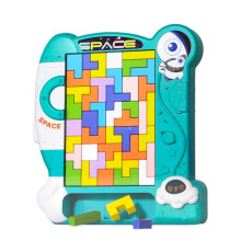 Детская развивающая игрушка 3 в 1 "Пазлы, тетрис, танграм" 8792(Turquoise)