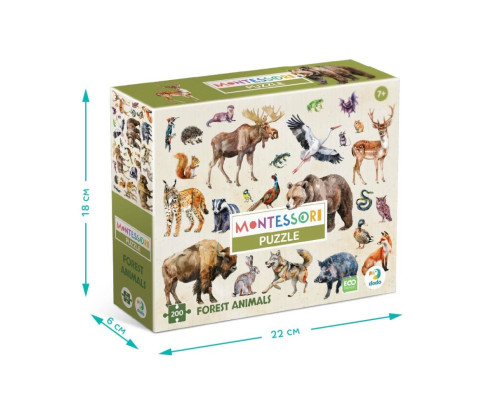 Дитячий пазл "Лісові тварини" 300638, 200 елементів