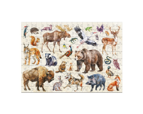 Дитячий пазл "Лісові тварини" 300638, 200 елементів