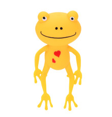 Дитяча іграшка-антистрес "Жабеня" MS 4031(Yellow) розмір 13 см, борошно