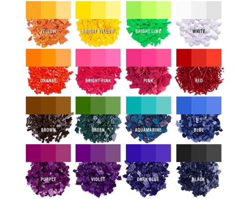 Барвник для виготовлення свічок SB-002, 16 кольорів по 2,8 грам