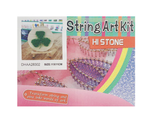 Дитячий набір для творчості стрінг-арт "Конюшина" YG0115(28302) дерев'яна основа