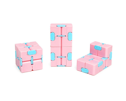 Антистрес кубик-трансформер Infinity Cube IGR133(Pink) пастельні кольори