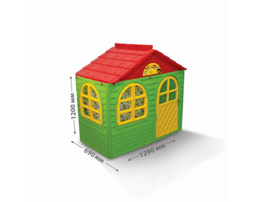 Дитячий ігровий Будиночок зі шторками 02550/13 пластиковий
