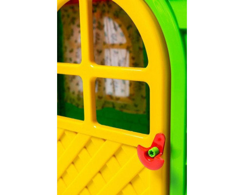 Дитячий ігровий Будиночок зі шторками 02550/13 пластиковий