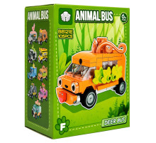 Дитячий конструктор Deer Bus BB121E-F серії "Animal Bus", 105 деталей