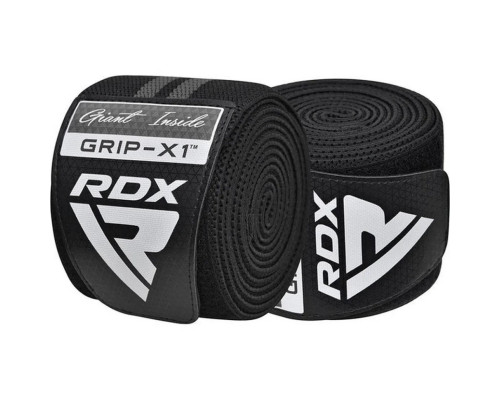 Бинты на колени KR11 GYM Knee Wrap RDX Inc Limited WAH-KR11BG, Black/Grey