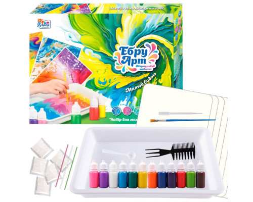 Детский набор для творчества "Эбру" 87752, 12 пигментов