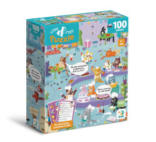 Дитячий пазл Шукай та знаходь "Котяче кафе" 300667, 100 елементів