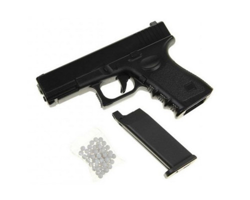 Игрушечный пистолет на пульках "Glock 17" Galaxy G15 металл черный