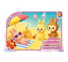 Дитячий пазл "Веселі Лабубу" LAB42 постер, 70 елементів