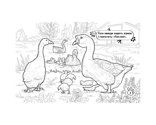 Дитяча розмальовка "Тварини на фермі" 583011, 16 сторінок