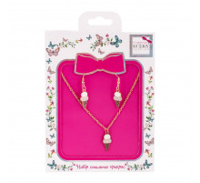 Бижутерия детская 2 в 1 Ice-Cream Fashion T24607 серьги + подвеска