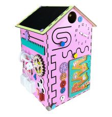 Розвиваюча іграшка Бізікуб "Будинок" TG200111 рожевий, 55х30х30 см