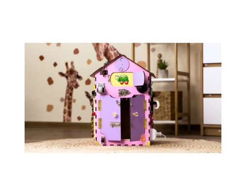 Розвиваюча іграшка Бізікуб "Будинок" TG200111 рожевий, 55х30х30 см