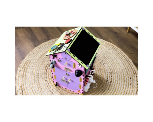 Розвиваюча іграшка Бізікуб "Будинок" TG200111 рожевий, 55х30х30 см