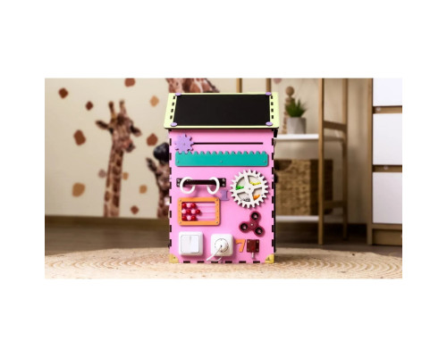 Розвиваюча іграшка Бізікуб "Будинок" TG200111 рожевий, 55х30х30 см