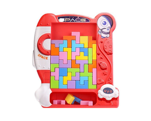 Детская развивающая игрушка 3 в 1 "Пазлы, тетрис, танграм" 8792(Pink)