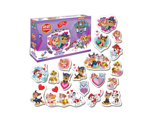 Магніти "Щасливий день" Щенячий патруль Magdum ML4034-04, 22 магніти