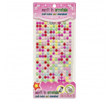 Полубусины наклейки Bambi Планшетка-№28, 6 мм, на планшетке 260 шт