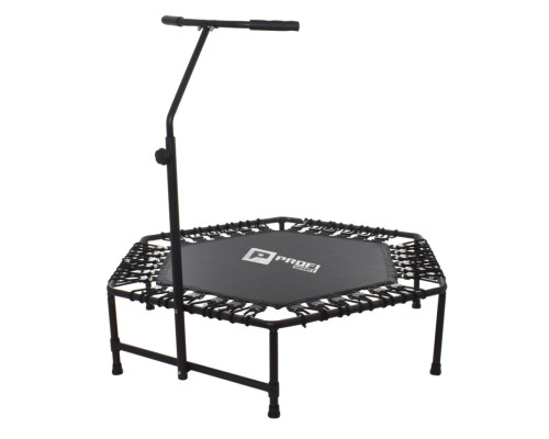 Батут для фітнесу з поручнем MS 3256, 125 см