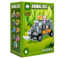 Дитячий конструктор Rhino Bus BB121E-G серії "Animal Bus", 104 деталі