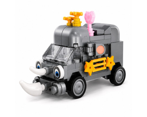 Дитячий конструктор Rhino Bus BB121E-G серії "Animal Bus", 104 деталі