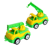 Детская игрушка кран "Mini Matik" 002/5BMS(Yellow) подвижная стрела крана, 13,5 см