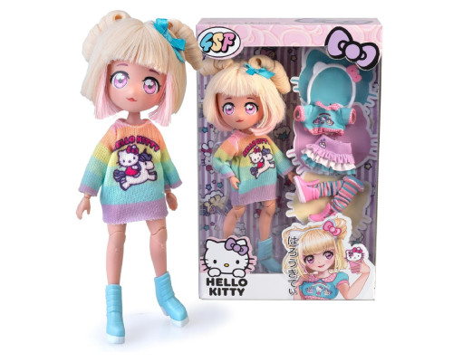 Дитяча лялька "Стильна Цукерка-єдиноріг" 4SF Manga Dolls HKTF2000 серії "Hello Kitty"