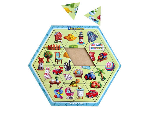 Дерев'яний пазл-головоломка "Асорті" Ubumblebees (ПСФ125) PSF125, 24 деталі