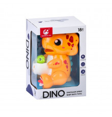 Дитяча іграшка для купання "Динозаврик" 9928-9929(Orange) 21 см, водоспад, присоски