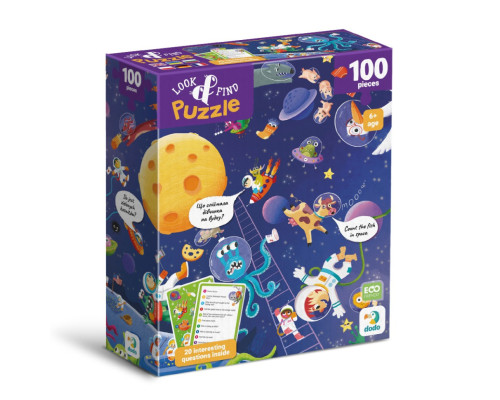 Дитячий пазл Шукай та знаходь "Шалений космос" 300668, 100 елементів