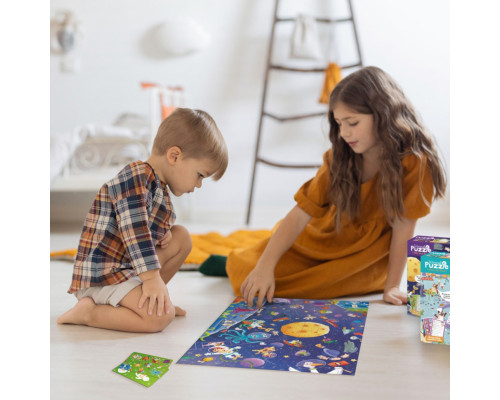 Дитячий пазл Шукай та знаходь "Шалений космос" 300668, 100 елементів