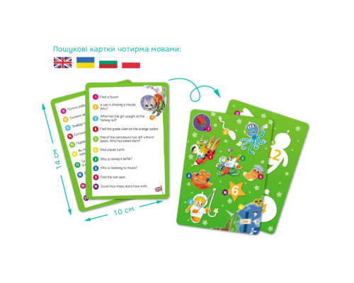 Дитячий пазл Шукай та знаходь "Шалений космос" 300668, 100 елементів