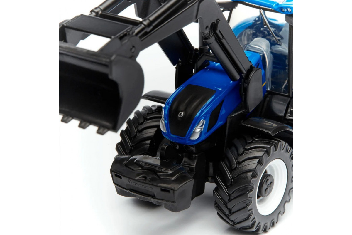 Детская игрушка Трактор "New Holland T7.315" Bburago 18-31632 с фронтальным погрузчиком