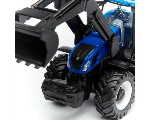 Детская игрушка Трактор "New Holland T7.315" Bburago 18-31632 с фронтальным погрузчиком