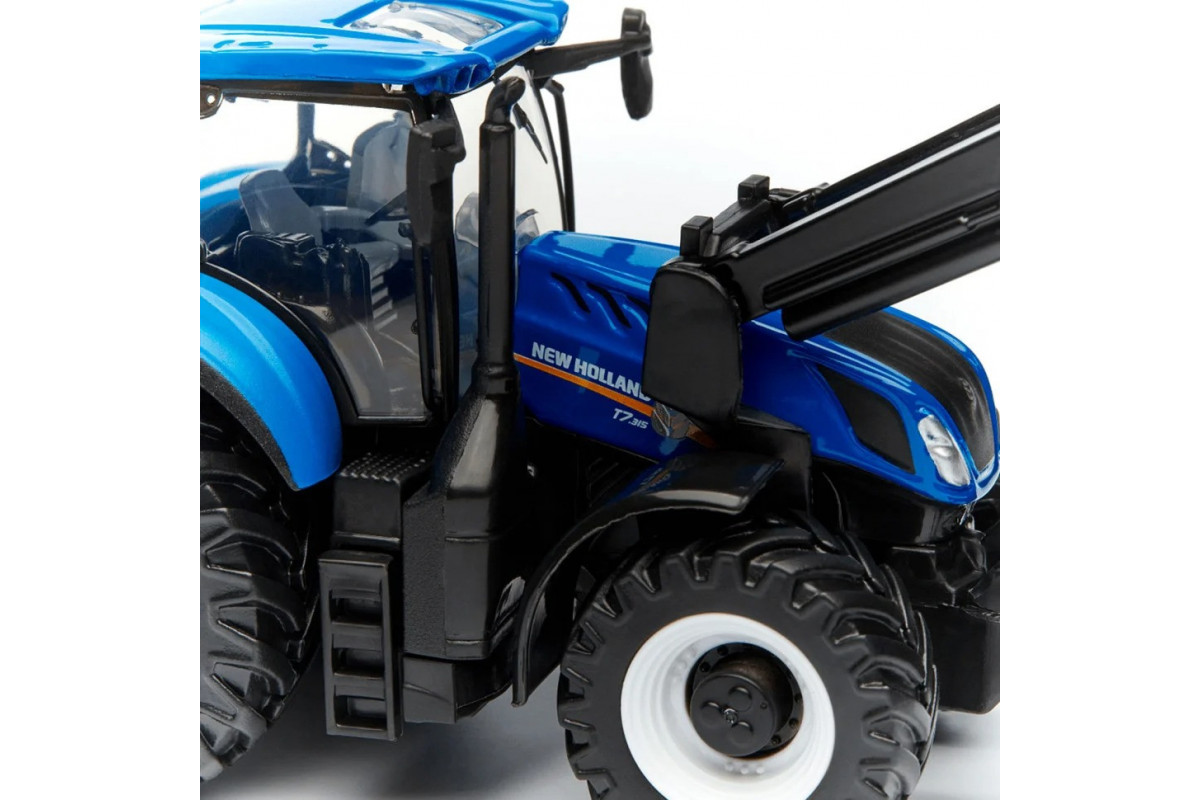 Детская игрушка Трактор "New Holland T7.315" Bburago 18-31632 с фронтальным погрузчиком
