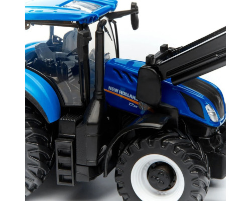 Детская игрушка Трактор "New Holland T7.315" Bburago 18-31632 с фронтальным погрузчиком