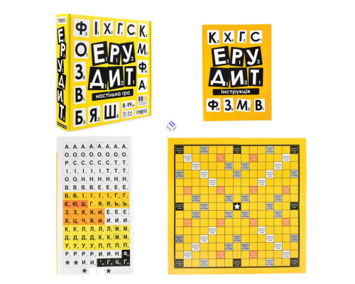 Настільна гра "Ерудит" 30619 українською мовою