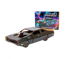 Дерев'яний 3D конструктор "Fast Furious" Puz-62519, 125 деталей, чорний