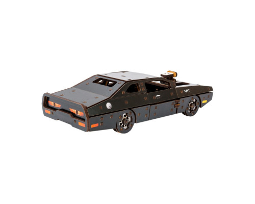 Дерев'яний 3D конструктор "Fast Furious" Puz-62519, 125 деталей, чорний