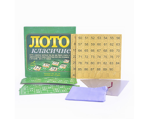 Настольная игра Лото классическое Arial 910046 на укр. языке