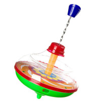 Детская игрушка Юла заводная 850 в сетке, высота 13 см Зеленый