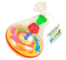 Дитяча іграшка Дзига заводна 850 в сітці, висота 13 см Жовтий