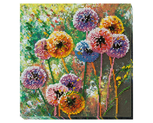 Набір-міді для вишивання бісером "Різнокольорові кулі" AMB-017 20х20 см