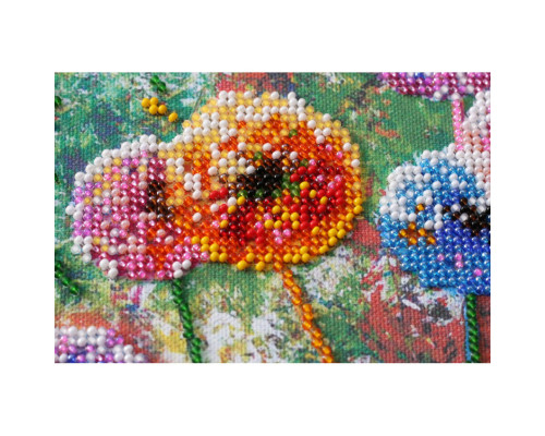 Набір-міді для вишивання бісером "Різнокольорові кулі" AMB-017 20х20 см