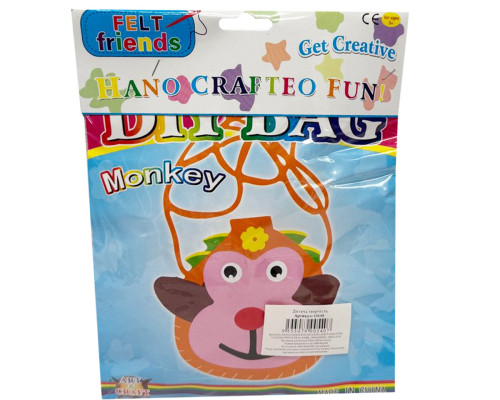 Детский набор для творчества "Сделай свою сумочку Animal" 10648(Monkey)